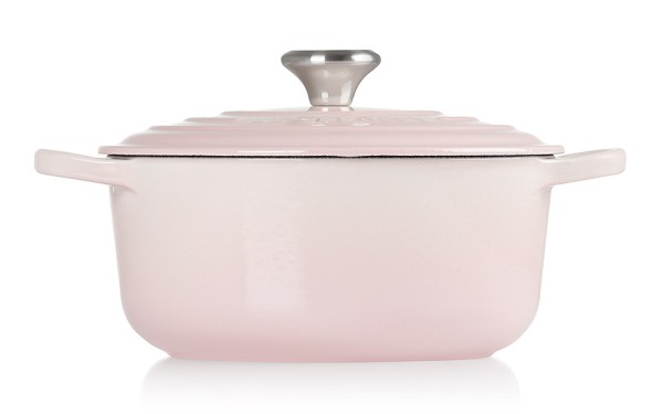 Le Creuset Bräter Signature Rund Gusseisen Shell Pink 20cm