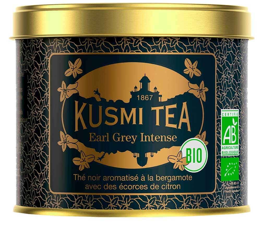 Kusmi Tea Earl Grey Intense BIO Schwarzer Tee Bergamotte Zitrone - Dose 100 g 31313