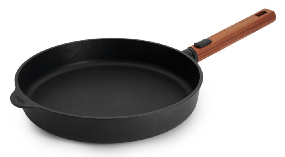 Woll Bratpfanne Flach Eco Logic QXR Induktion Aluguss abnehmbarer Stiel 28 cm