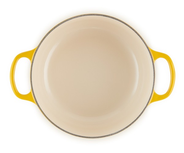 Le Creuset Bräter Signature Rund Gusseisen Nectar Gelb