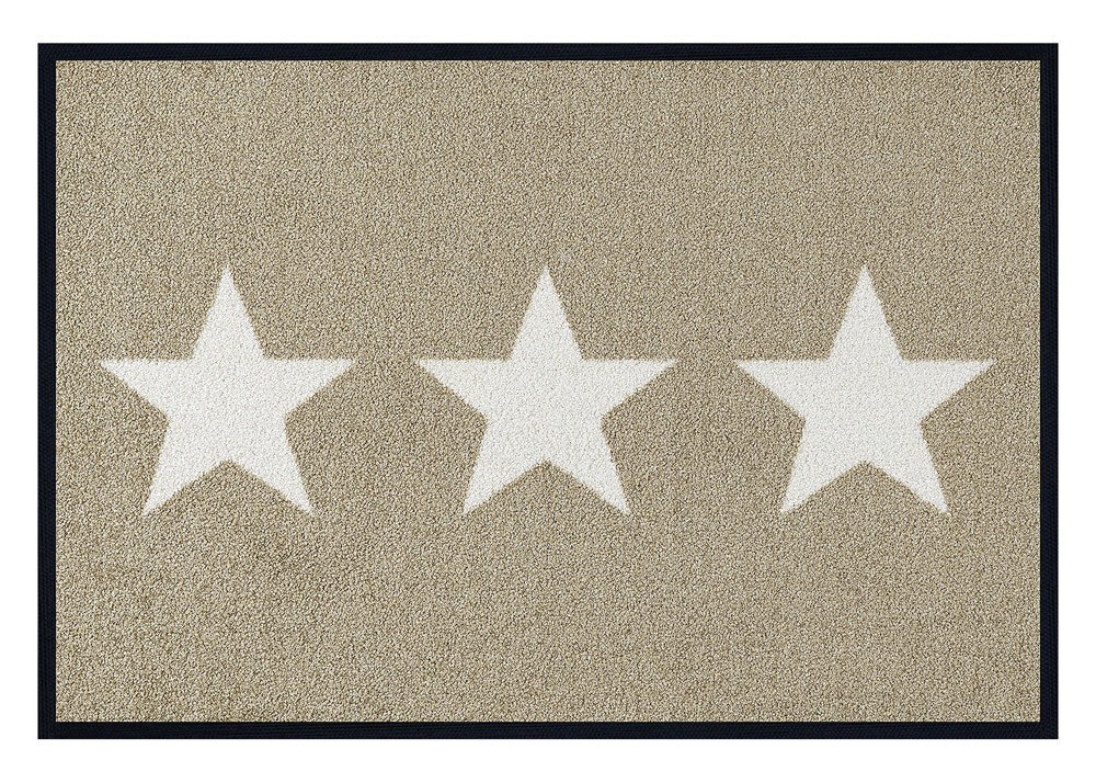 wash+dry Fußmatte Stars Sand waschbar 40x60cm