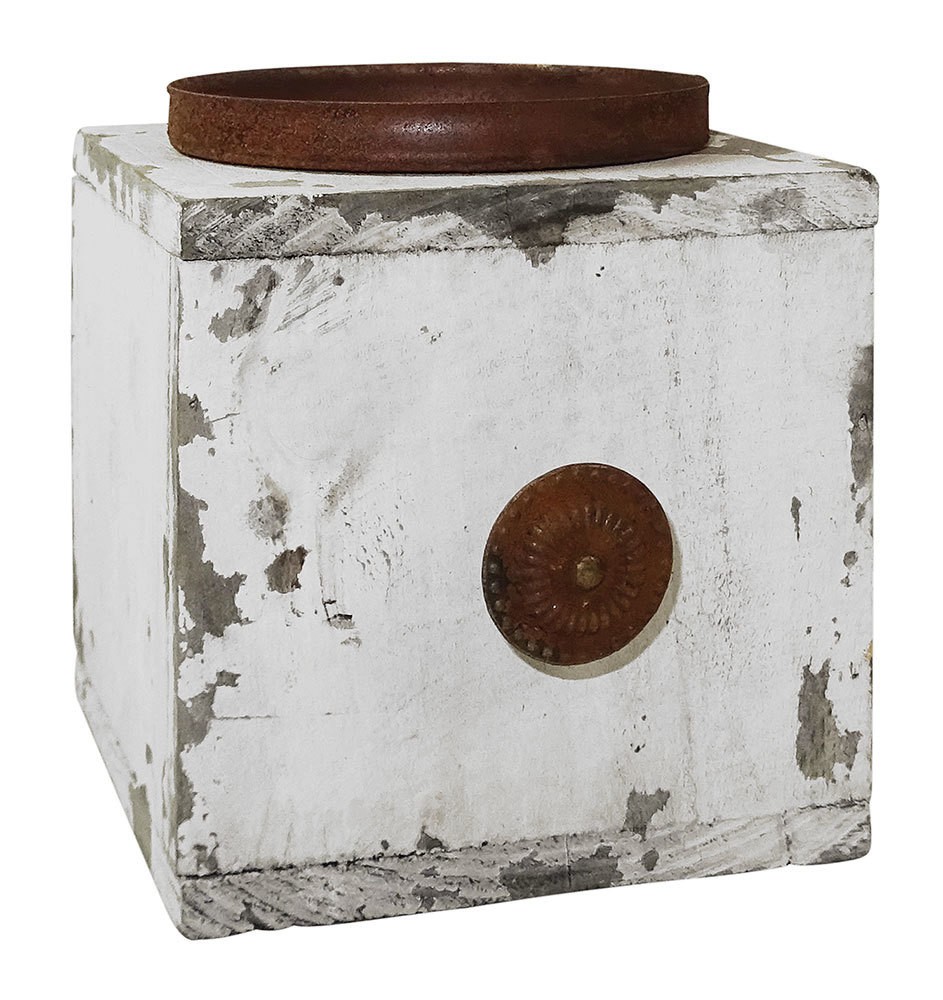 Kerzenhalter Schublade Vintage Holz Weiß patiniert Kerzenständer Nostalgie 11cm Kerzenhalter Schublade Vintage Holz Weiß patiniert Kerzenständer Nostalgie 11cm