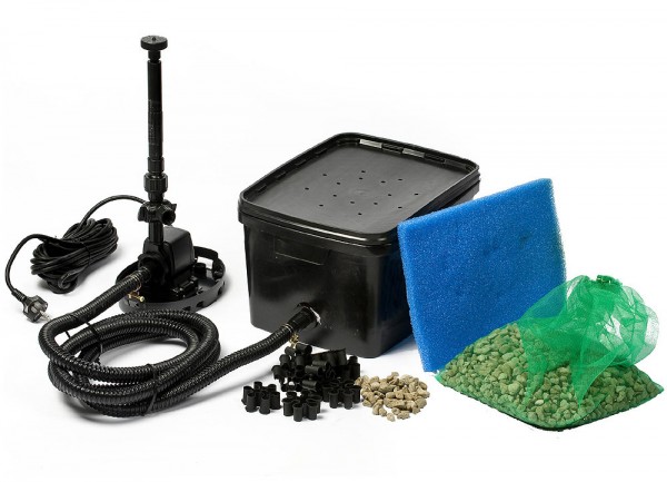 Ubbink BioPure 2000 BasicSet Unterwasser Teichfilter + Pumpe Schlauch für 200…