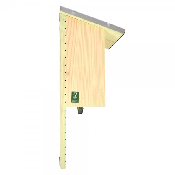 Fledermauskasten Fledermaushaus Holz Blechdach Nistkasten für Fledermäuse 39cm