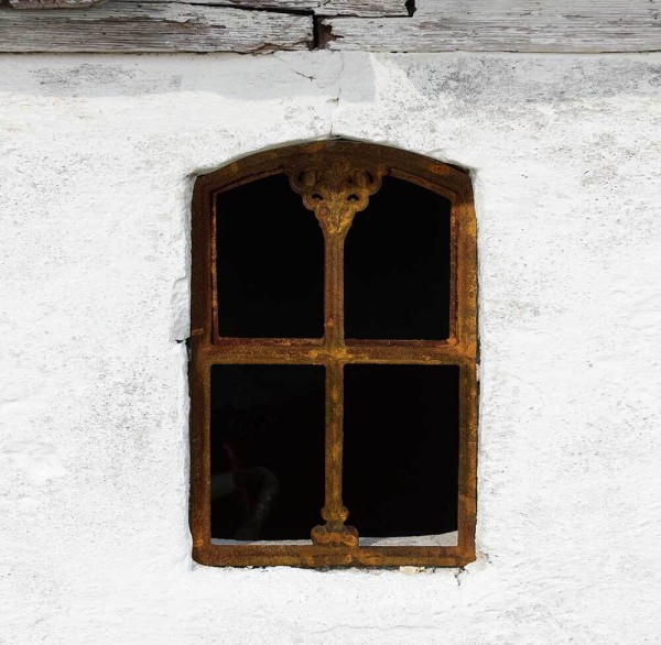 Stallfenster zum Öffnen Gusseisen Rostig klappbar Nostalgie Antik-Stil 46x30cm