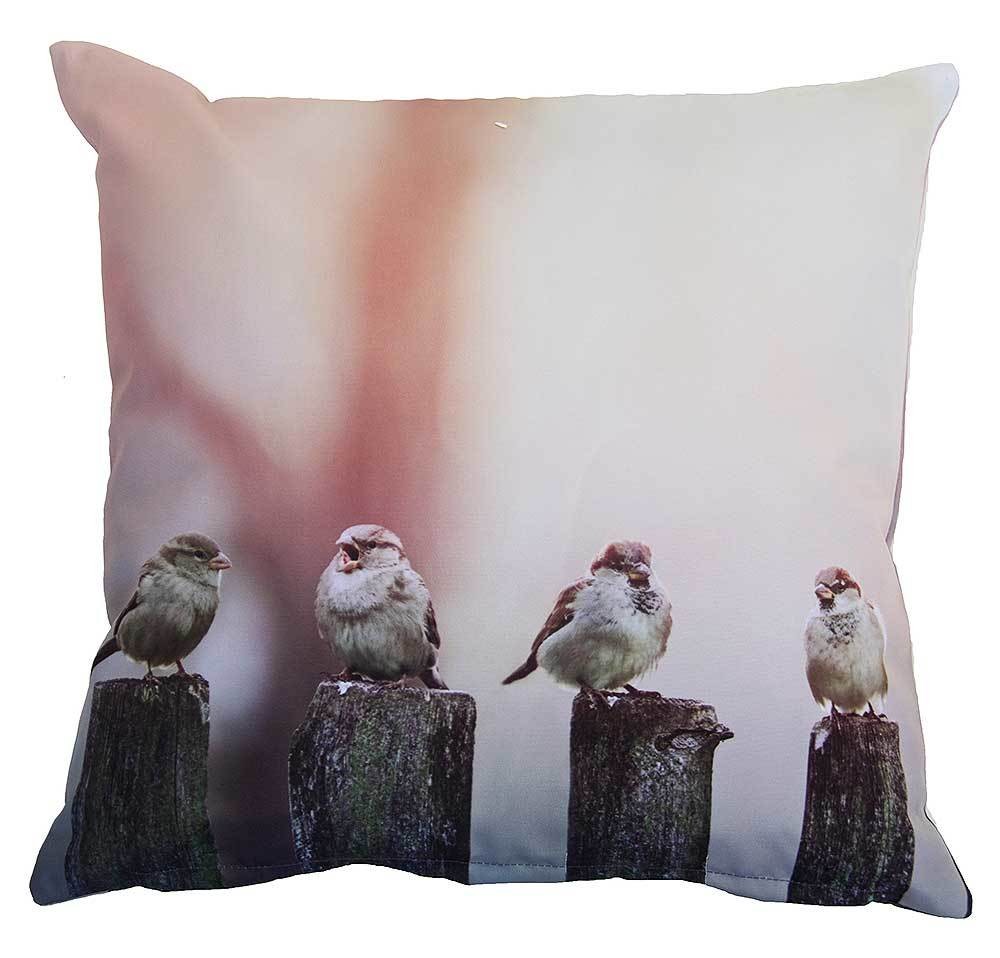 Outdoor Kissen Vögel Gartenkissen Wasserabweisend 40x40cm