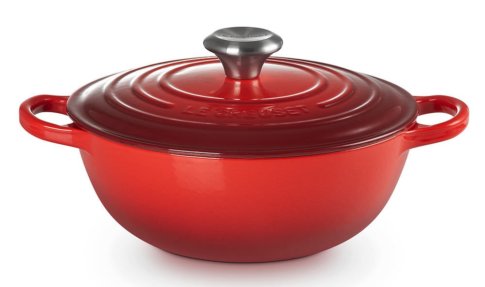 Le Creuset La Marmite Signature Familientopf Gusseisen Kirschrot 24cm