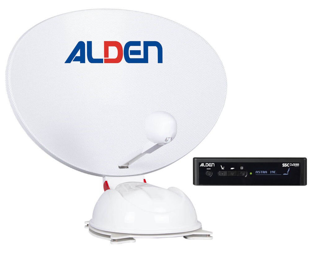 Alden AS4 80 SKEW / GPS HD Ultrawhite mit S.S.C. Steuermodul TWIN LNB