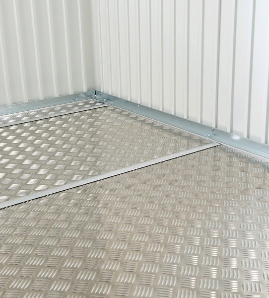 Biohort Alu-Bodenplatte Riffelblech für Geräteschrank 90 - 79,5x69,5cm