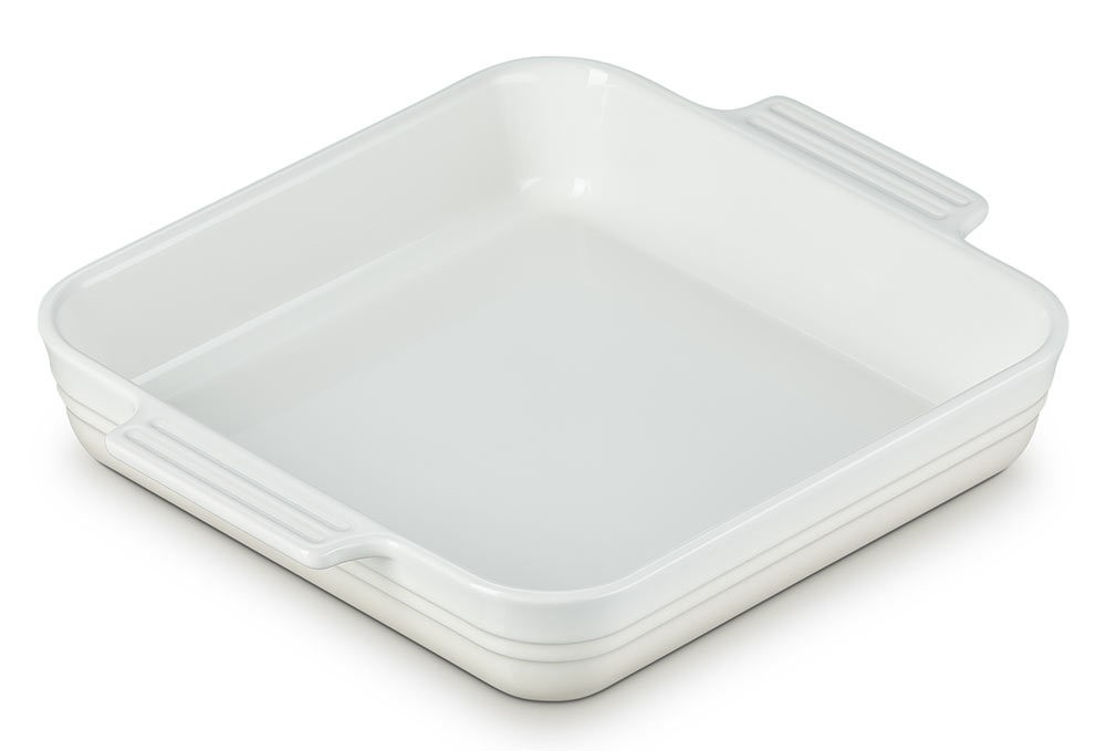 Le Creuset Auflaufform Quadratisch Steinzeug Meringue 23cm