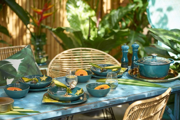 Le Creuset Bräter Signature Rund Gusseisen Deep Teal 24cm