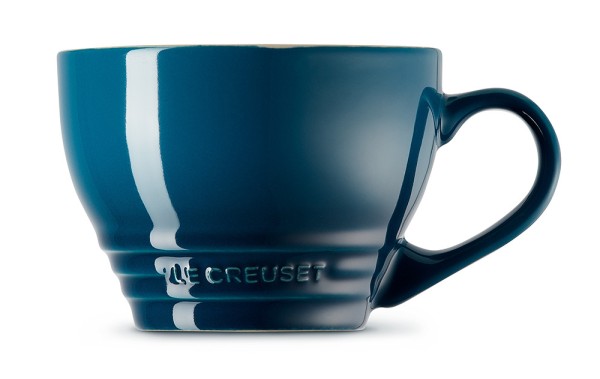 Le Creuset Cappuccino Tasse Steinzeug Deep Teal Petrol 400ml