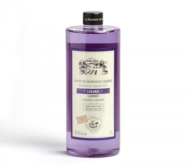 Flüssigseife Lavendel (Lavande) mit Bio-Olivenöl 1L