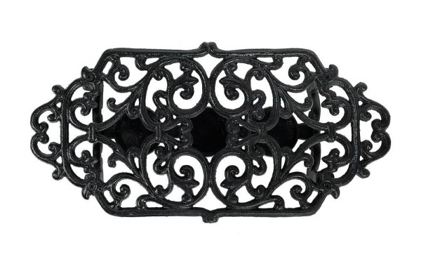 Stövchen Landhaus Vintage-Stil Warmhalteplatte Rechaud Gusseisen Schwarz