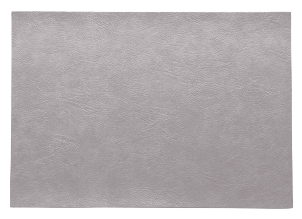 ASA Selection Tischset Silver Cloud Vintage Leder-Optik Platzset Grau