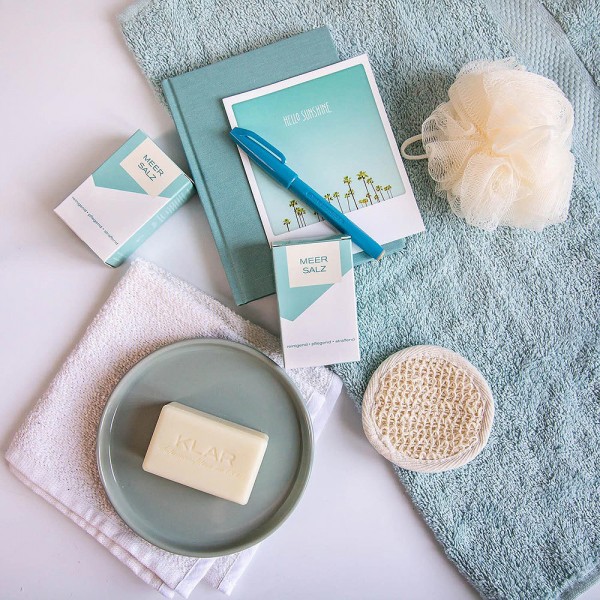 KLAR Meersalzseife (palmölfrei) Reinigend Pflegend Straffend 100g