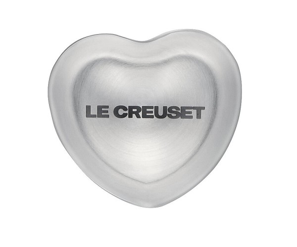Le Creuset Herzknauf Deckelknopf Herzform Edelstahl