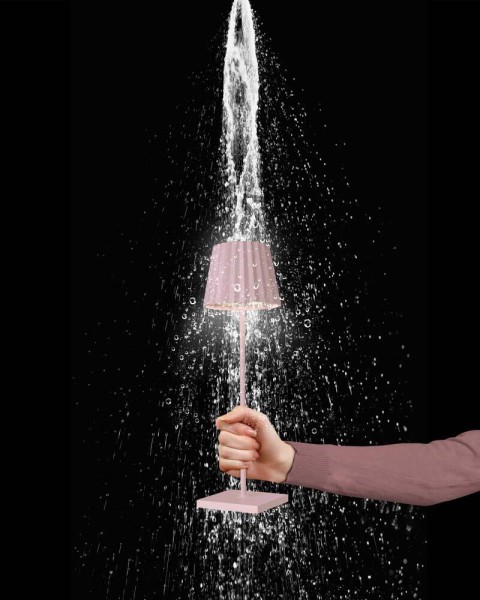 Sompex TROLL 2.0 Tischleuchte Pink Aluminium mit Akku dimmbar Outdoor 38 cm