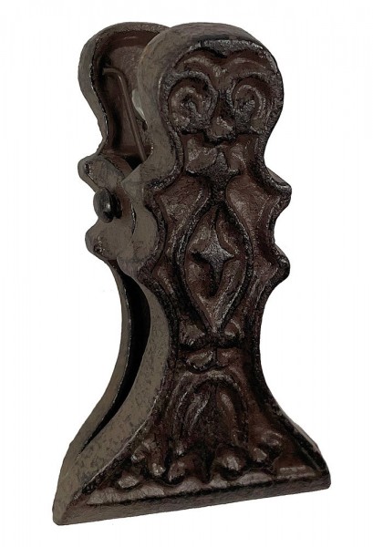 Wandkartenhalter Kartenklammer Gusseisen Braun Vintage Kartenklemme Clip 10cm