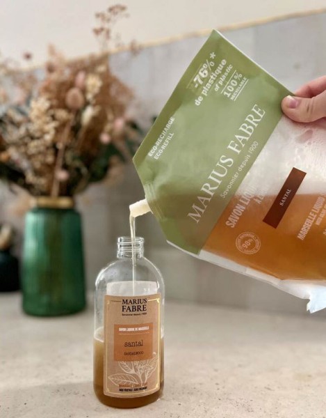 Marius Fabre Flüssigseife Lavendel (Lavande) mit Bio-Olivenöl Nachfüllpack 1L