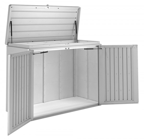 Biohort Highboard 200 Aufbewahrungsbox 200x84x127cm Quarzgrau-Metallic