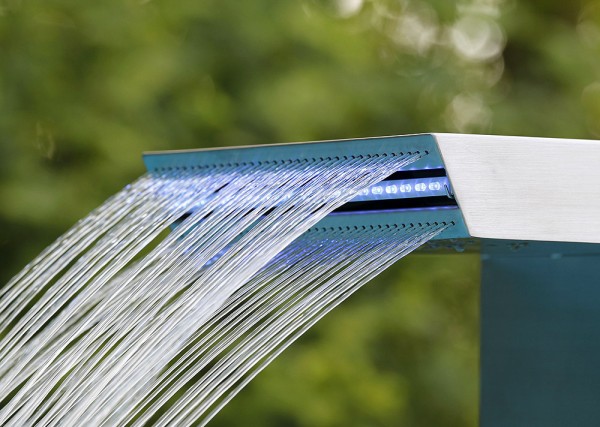 Ubbink STRAIGHT Wasserfall Element Edelstahl 54x30x42cm
