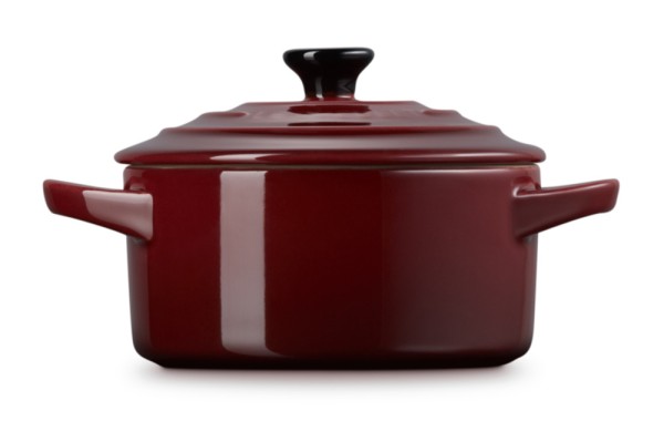 Le Creuset Mini Cocotte Steinzeug Garnet (Rhone) Bordeaux-Rot 10X5cm