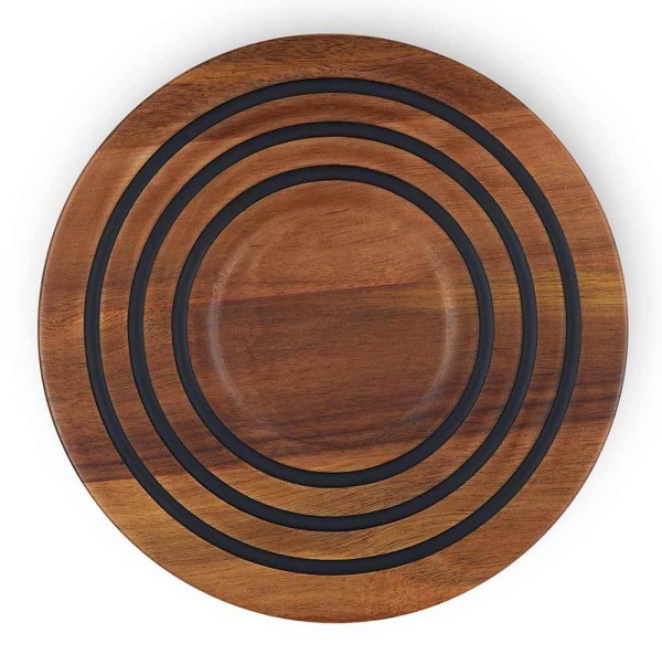 Le Creuset Magnetischer Untersetzer aus Akazienholz 20cm