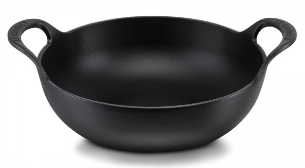 Le Creuset Balti Dish Schmorbräter Gusseisen Schwarz 24cm