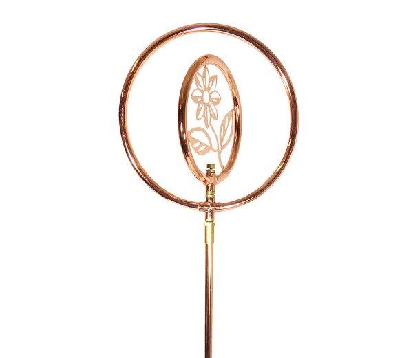 Rasensprenger Blume Rotierend Kupfer mit Erdspieß Kreisregner Wasserspiel