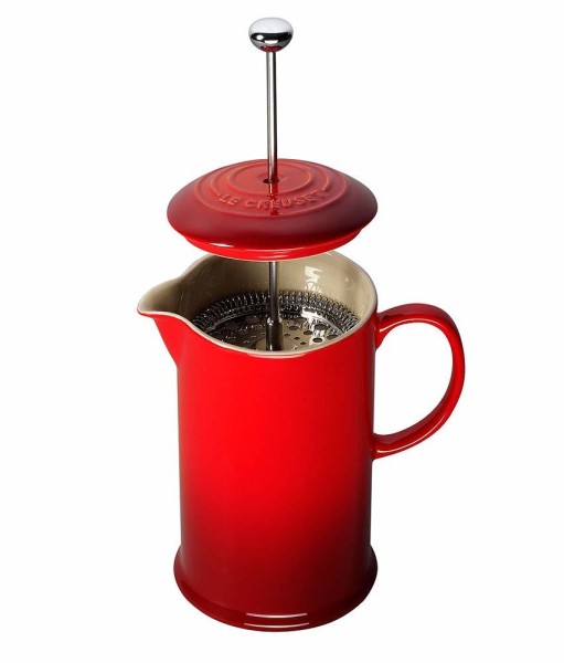 Le Creuset Kaffeebereiter Steinzeug Kirschrot