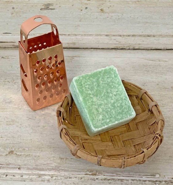 Mini Reibe für Duftsteine Amber Duftwürfel Vierkantreibe Rose-Gold