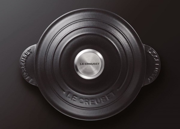 Le Creuset Cocotte Every Gusseisen mit Poteriedeckel Schwarz 18cm