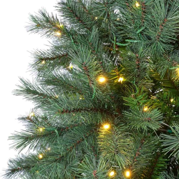 Weihnachtsbaum Künstlich Kanadische Fichte Premium 210 cm Mit LED Lichterkette