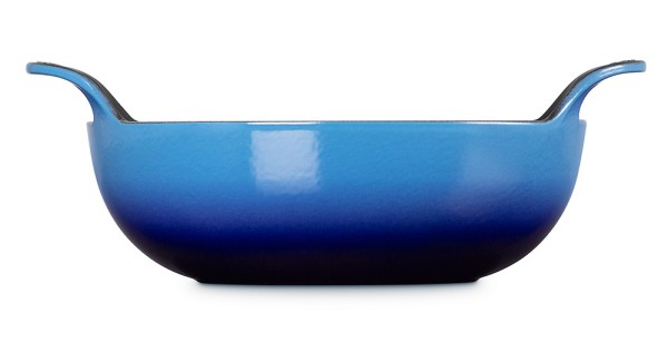 Le Creuset Balti Dish Schmorbräter Gusseisen Azure Blau 24cm