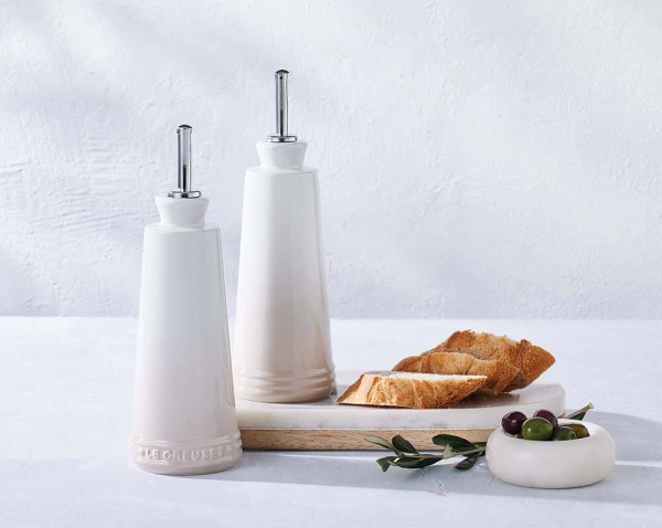 Le Creuset Essig und Öl Set Steinzeug Meringue