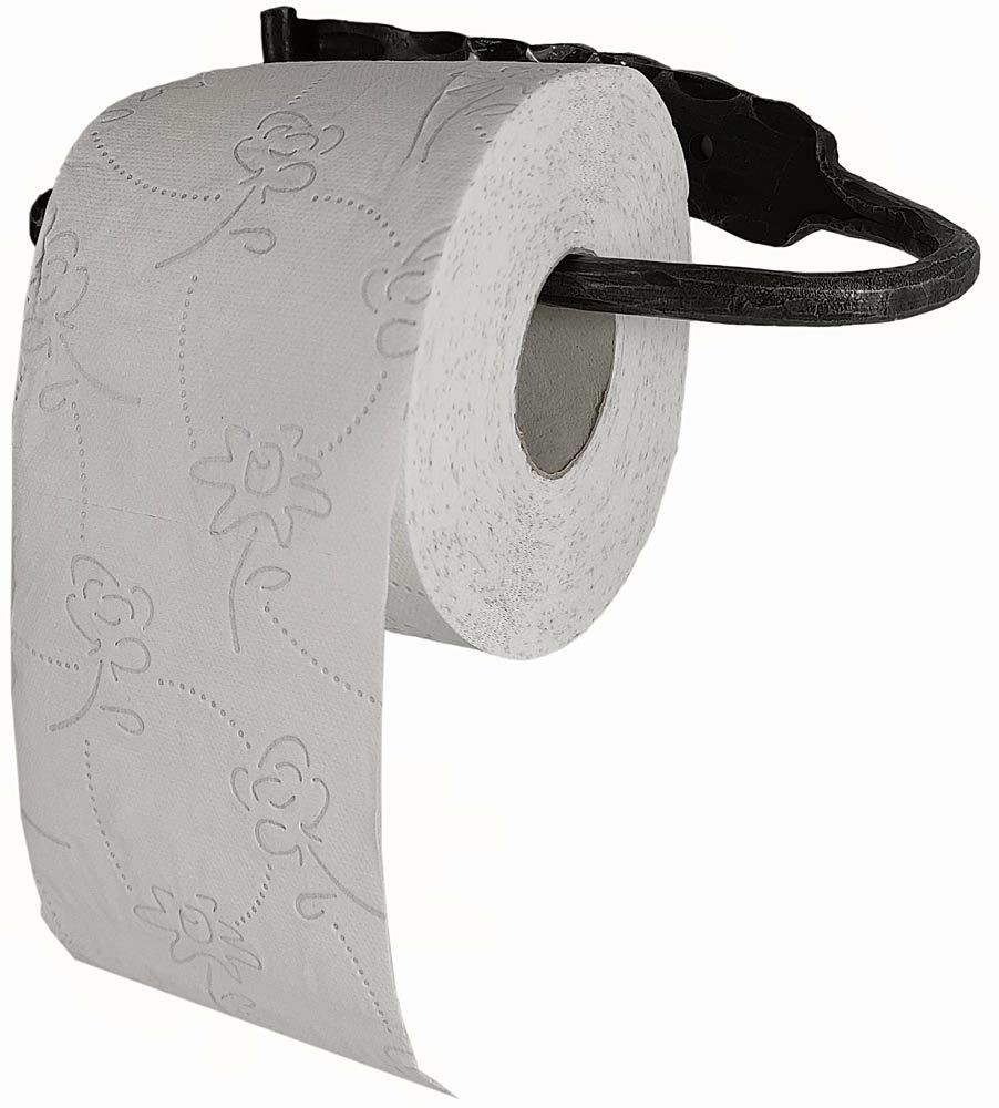Toilettenpapierhalter Schmiedeeisen Nostalgie WC-Papierhalter Antik-Stil Schwarz