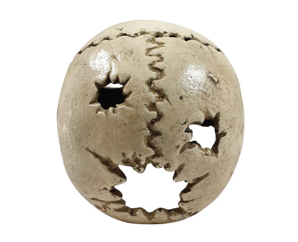 Totenkopf Deko Gusseisen Schädel Modell beweglich Gothic Halloween Skelett