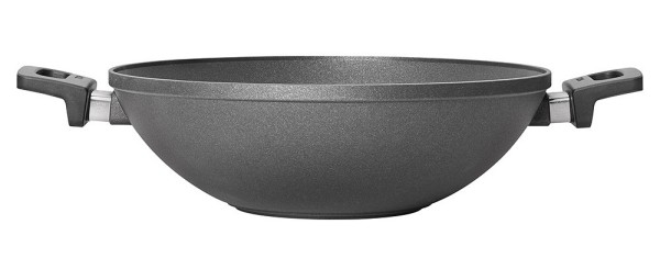 Woll Wokpfanne Nowo Wok Titanium Induktion Aluguss mit Glasdeckel 32 cm