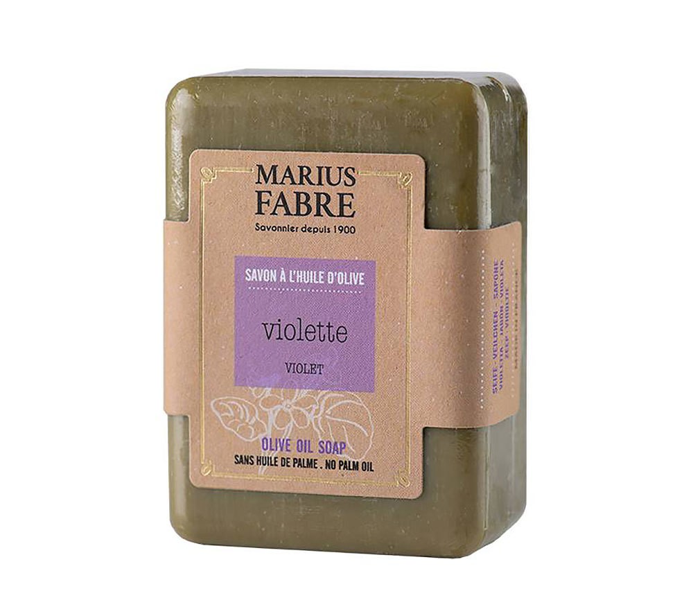 Marius Fabre Bio-Olivenöl Seife Veilchen (Violette) ohne Palmöl 150g