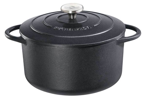 Küchenprofi Bratentopf Rund PROVENCE Schwarz Bräter Classic Black