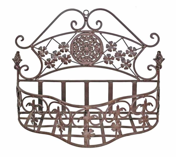 Wandtopfhalter Blumentopfhalter Wandhalter Eisen Braun Vintage-Stil