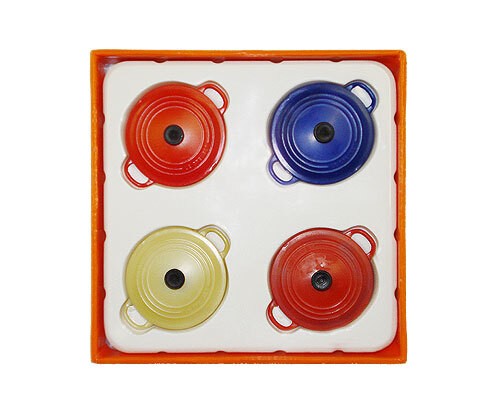 Le Creuset Magnet-Set Kühlschrankmagneten 4er
