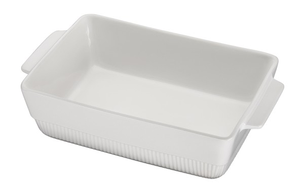 Spring Auflaufform CHALET Rechteckig Keramik Weiß 35 x 21 cm