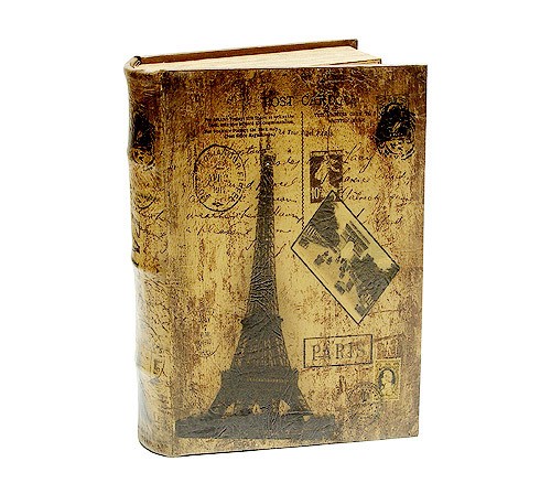 Hohles Buch Geheimfach PARIS EIFFELTURM Nostalgie Buchsafe 33cm