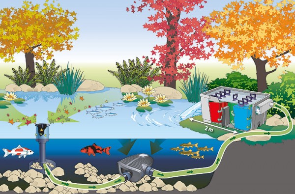 Oase Aquaskim 20 Teich Skimmer mit Teleskoprohr