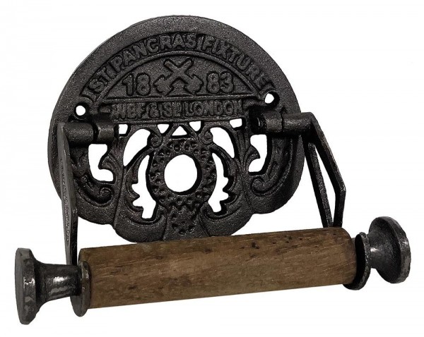 Toilettenpapierhalter London Eisenbahn Nostalgie Gusseisen Vintage Antik-Stil