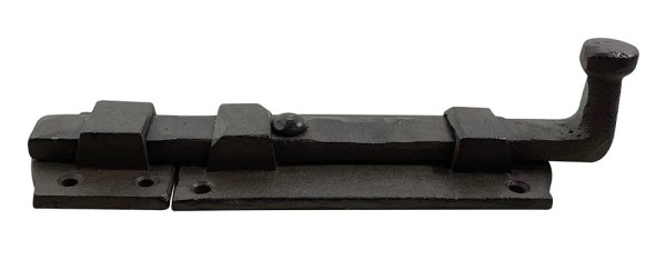 Türriegel Schlossriegel Vintage Schieberiegel Gusseisen Braun Schiebeschloß 22cm