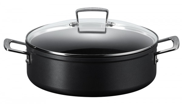 Le Creuset Aluminium Schmorpfanne Antihaft mit Glasdeckel