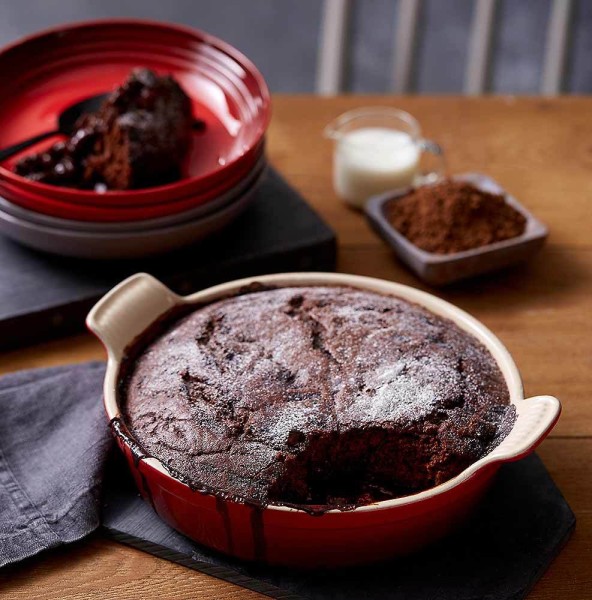 Le Creuset Auflaufform Tradition Rund Steinzeug Kirschrot 24cm